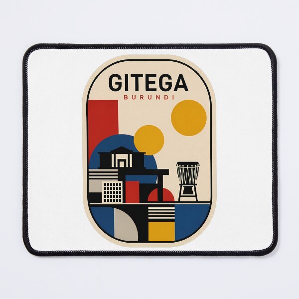 Item preview, Gitega Burundi Retro Abstract Minimalist Cityscape designed and sold by k3rstman1.