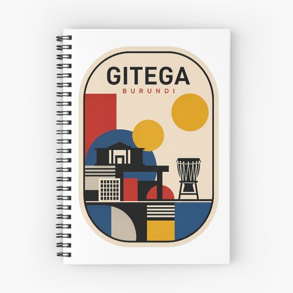 Item preview, Gitega Burundi Retro Abstract Minimalist Cityscape designed and sold by k3rstman1.