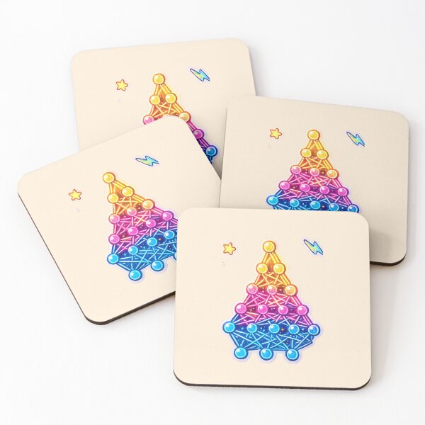 Item preview, Neural Network in neon style designed and sold by DesignPrePress.