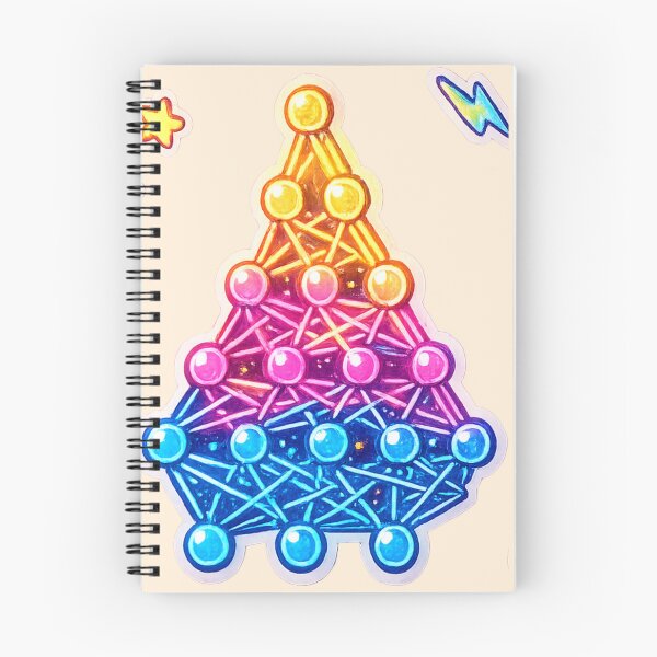 Item preview, Neural Network in neon style designed and sold by DesignPrePress.