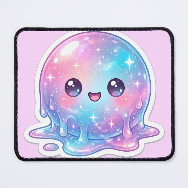 Item preview, Needoh Cute Galaxy Slime Sticker | Kawaii Pastel Jelly Character | Sparkly Cosmic Blob Aesthetic designed and sold by Bhaskar Digital Art.