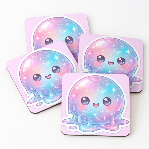 Item preview, Needoh Cute Galaxy Slime Sticker | Kawaii Pastel Jelly Character | Sparkly Cosmic Blob Aesthetic designed and sold by Bhaskar Digital Art.