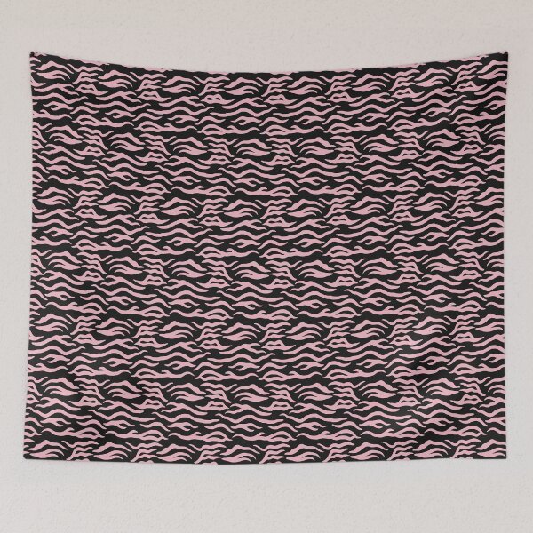 Item preview, Black and Blush tiger print designed and sold by pattern-archive.