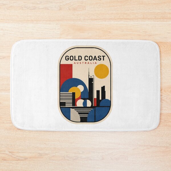 Item preview, Gold Coast Australia Retro Geometric City Skyline designed and sold by k3rstman1.