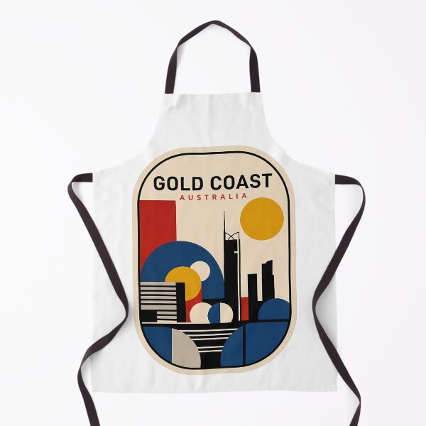 Item preview, Gold Coast Australia Retro Geometric City Skyline designed and sold by k3rstman1.