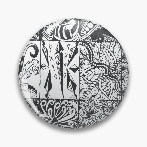 Item preview, Inkwork Grid - Nine Panels in Black and White designed and sold by The Outlier Studio.
