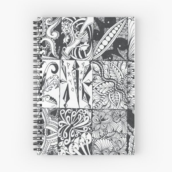 Item preview, Inkwork Grid - Nine Panels in Black and White designed and sold by The Outlier Studio.