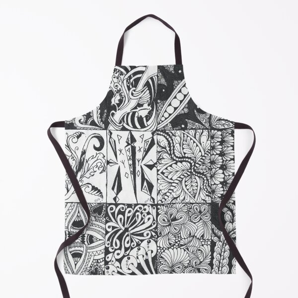 Item preview, Inkwork Grid - Nine Panels in Black and White designed and sold by The Outlier Studio.