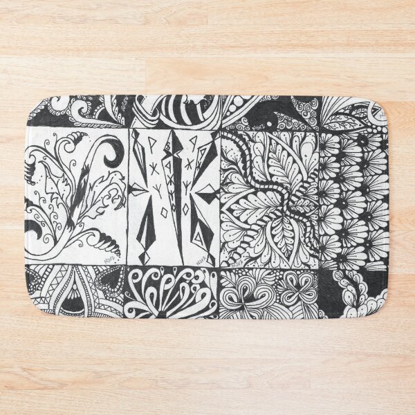 Item preview, Inkwork Grid - Nine Panels in Black and White designed and sold by The Outlier Studio.