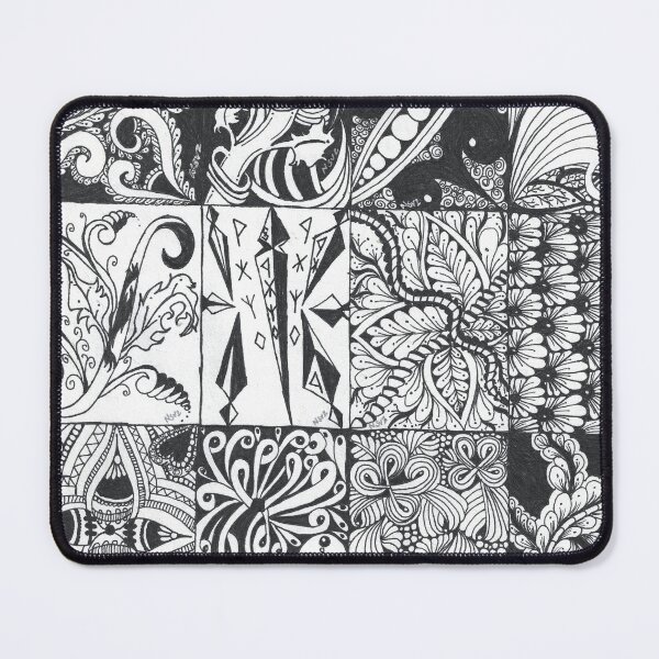 Item preview, Inkwork Grid - Nine Panels in Black and White designed and sold by The Outlier Studio.