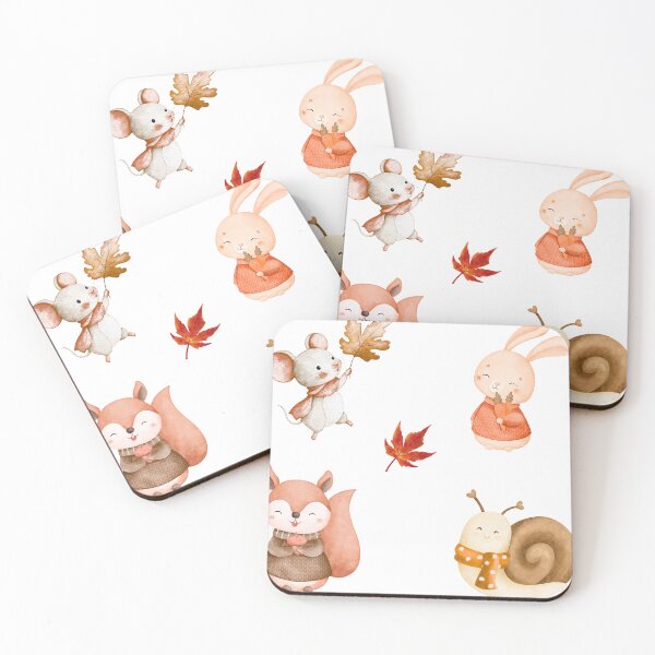 Item preview, Cute Watercolor Autumn Animals Sticker Pack Cozy Fall Woodland designed and sold by Art IN Pack.