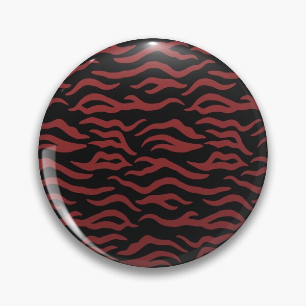 Item preview, Black and Brick Red tiger print designed and sold by pattern-archive.