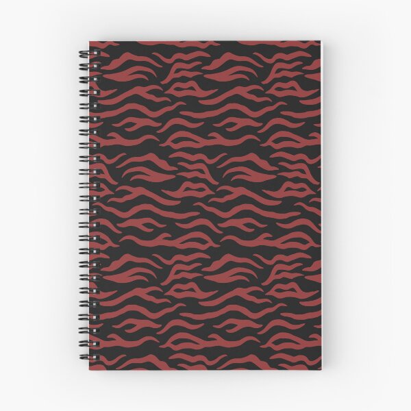 Item preview, Black and Brick Red tiger print designed and sold by pattern-archive.