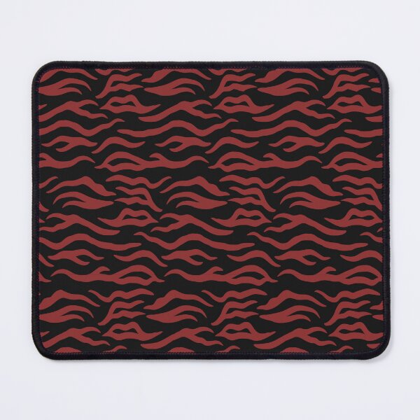 Item preview, Black and Brick Red tiger print designed and sold by pattern-archive.