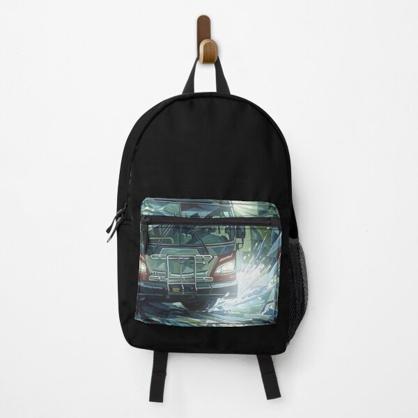 Item preview, Abstract Cubist City Bus Fine Art | Futuristic Geometric Urban Landscape | Modern Expressionist Transportation Print designed and sold by SergioMiklos.
