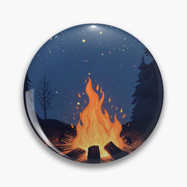 Item preview, Campfire Under Starry Forest Night designed and sold by Evergreen Horizon Works.