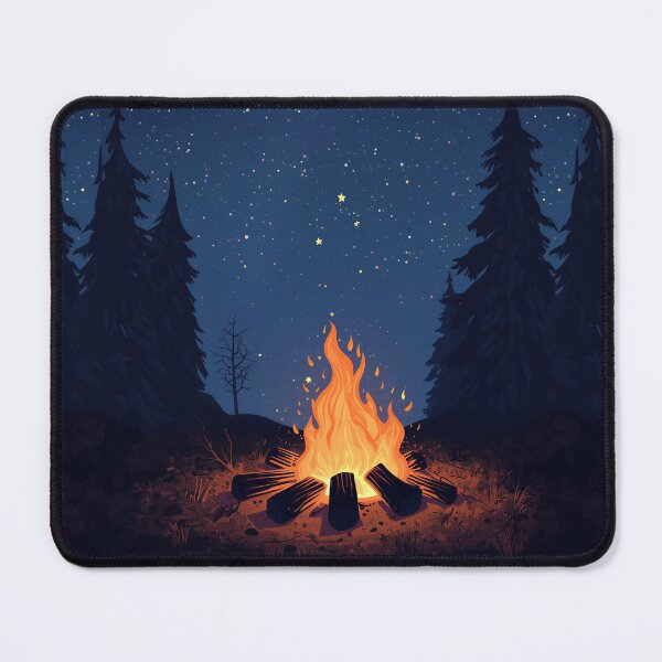 Item preview, Campfire Under Starry Forest Night designed and sold by Evergreen Horizon Works.