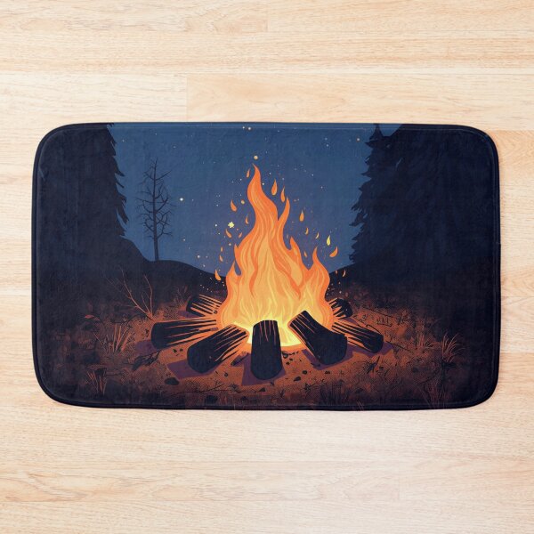 Item preview, Campfire Under Starry Forest Night designed and sold by Evergreen Horizon Works.