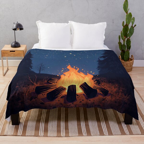 Item preview, Campfire Under Starry Forest Night designed and sold by Evergreen Horizon Works.