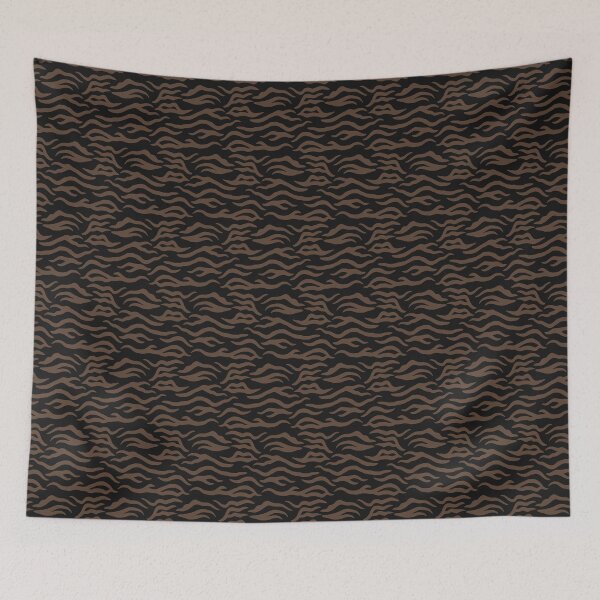 Item preview, Black and Brown tiger print designed and sold by pattern-archive.