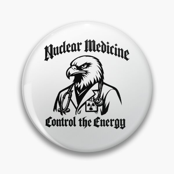 Item preview, Black Gothic Bald Eagle Nuclear Medicine Specialist Precision Imaging Warrior PET CT Technologist Gift for Nuclear Medicine Week Radiology Professional Appreciation Design designed and sold by ClinicalHubs.