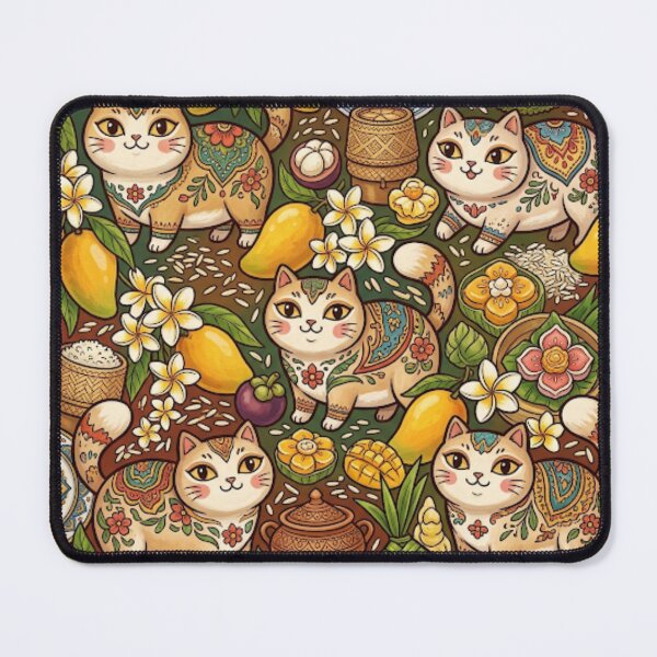 Item preview, Tropical Mango Garden Cats designed and sold by Iampoji.