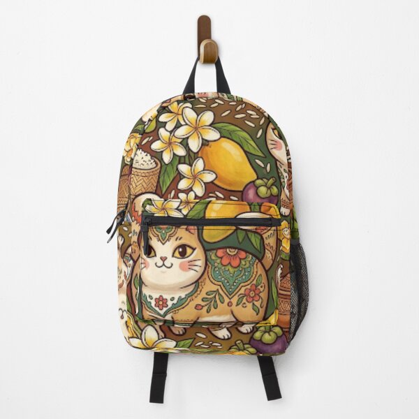 Item preview, Tropical Mango Garden Cats designed and sold by Iampoji.