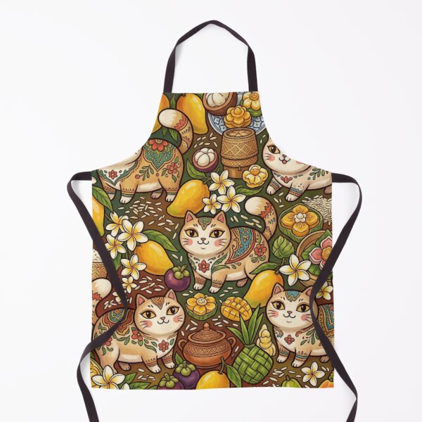 Item preview, Tropical Mango Garden Cats designed and sold by Iampoji.