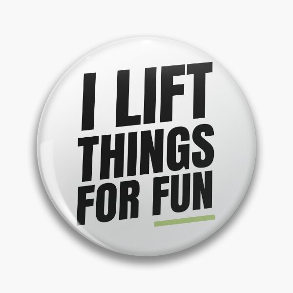 Item preview, I Lift Things for Fun | Bold Gym Quote designed and sold by Xatutik.art.