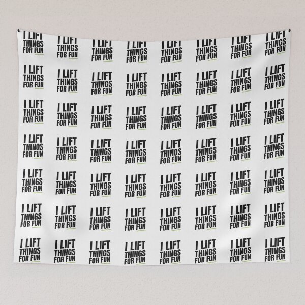 Item preview, I Lift Things for Fun | Bold Gym Quote designed and sold by Xatutik.art.