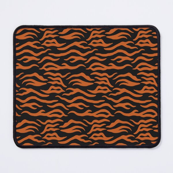 Item preview, Black and Burnt Orange tiger print designed and sold by pattern-archive.