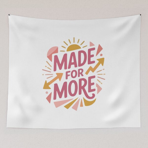 Item preview, Made For More Motivational Christian Quote designed and sold by stylishdzign.