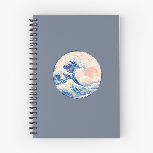 Item preview, Cute Ukiyo-e Ocean Wave Circle designed and sold by NeoSakura.