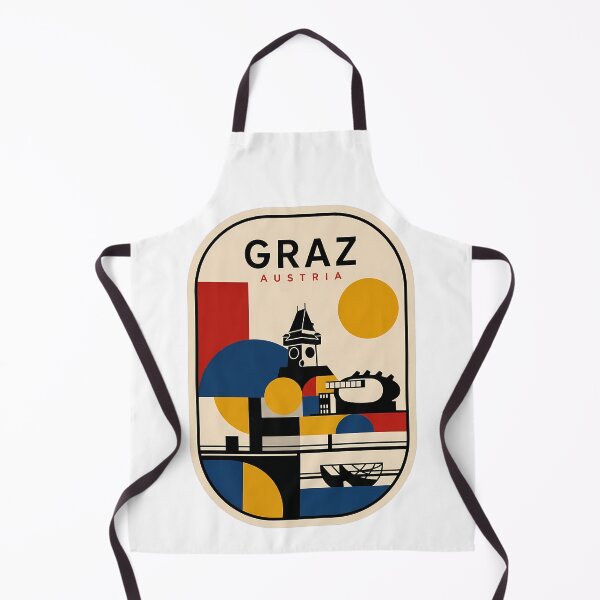 Item preview, Graz Austria Geometric Bauhaus City Skyline Landmarks designed and sold by k3rstman1.