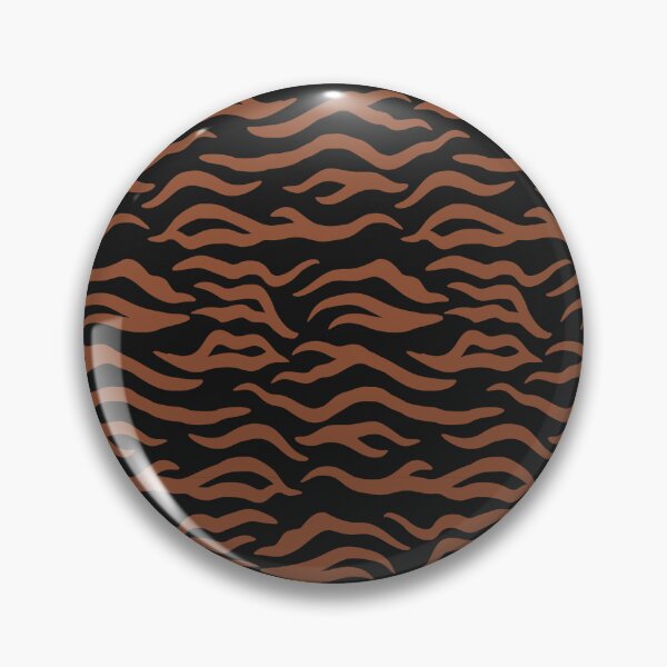 Item preview, Black and Copper tiger print designed and sold by pattern-archive.