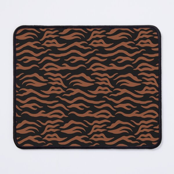 Item preview, Black and Copper tiger print designed and sold by pattern-archive.