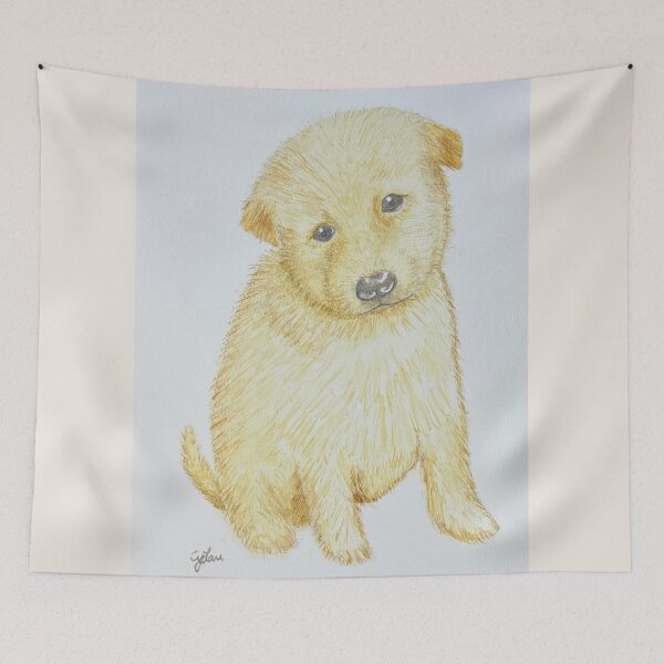 Item preview, A Curious Little Heart – Puppy Watercolor designed and sold by MiniRadiance.
