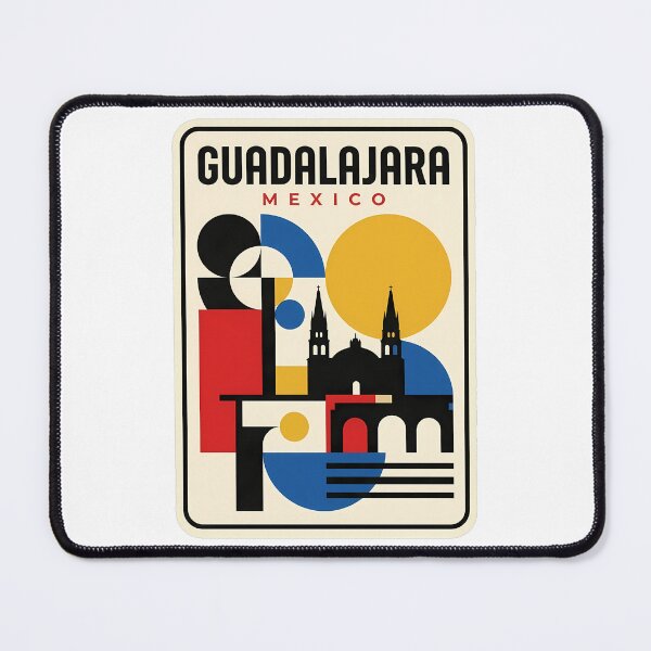 Item preview, Guadalajara Mexico Retro Geometric Travel Poster designed and sold by k3rstman1.