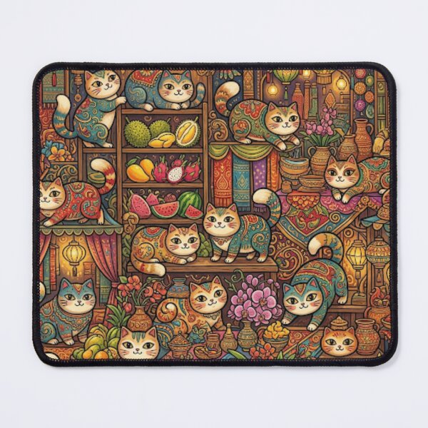 Item preview, Enchanted Cat Market designed and sold by Iampoji.