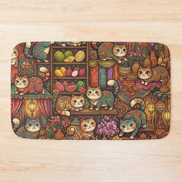 Item preview, Enchanted Cat Market designed and sold by Iampoji.