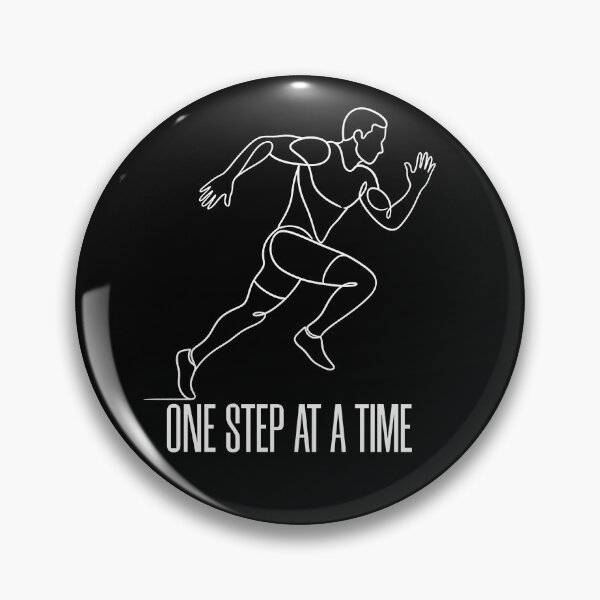 Item preview, One Step at a Time | Running Motivation Design designed and sold by Xatutik.art.