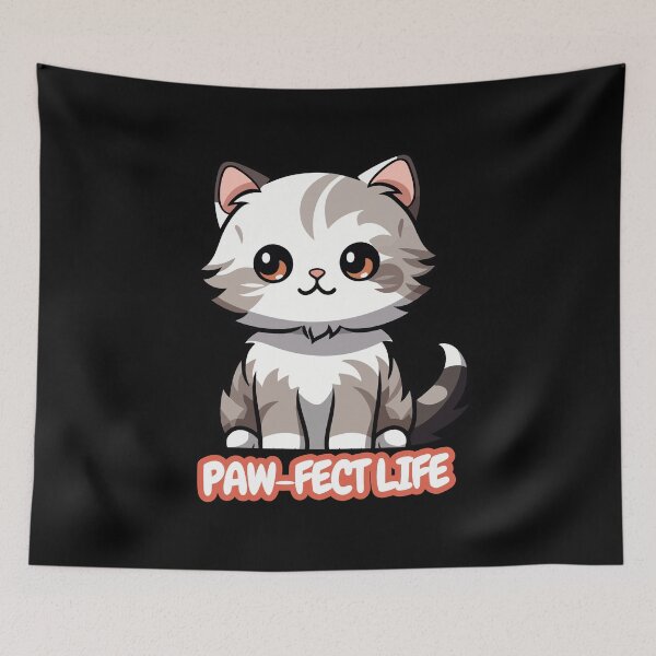 Item preview, PAWFECT LIFE CUTE CAT designed and sold by SudeeshArt.