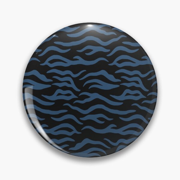 Item preview, Black and Denim tiger print designed and sold by pattern-archive.