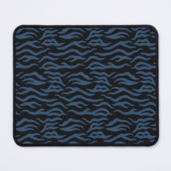 Item preview, Black and Denim tiger print designed and sold by pattern-archive.