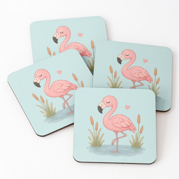 Artikelvorschau, Niedlicher, schlafender Flamingo entworfen und verkauft von MellowMunchkins.