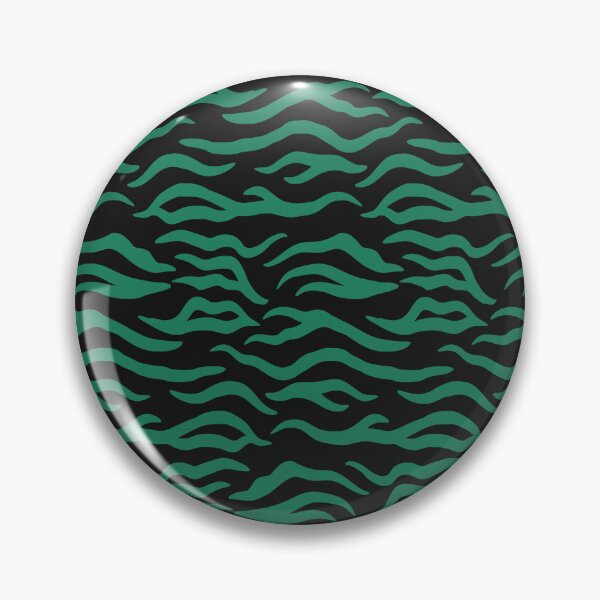 Item preview, Black and Green tiger print designed and sold by pattern-archive.