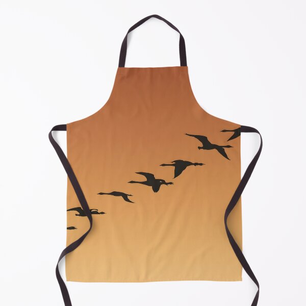 Item preview, Birds Flying Sunset Silhouette Warm Sky Art designed and sold by Luna-Flow.
