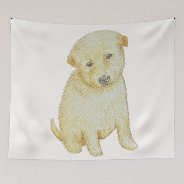 Item preview, A Curious Little Heart – Puppy Watercolor designed and sold by MiniRadiance.