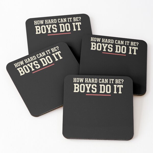 Item preview, Funny How Hard Can It Be Boys Do It Feminist Humor Art designed and sold by elderberry.