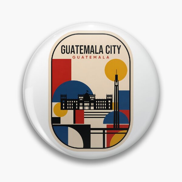 Item preview, Guatemala City Geometric Skyline Retro Travel Souvenir designed and sold by k3rstman1.